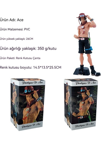 One Piece Ace Figürü Yüksekliği 260MM (Yurt Dışından)