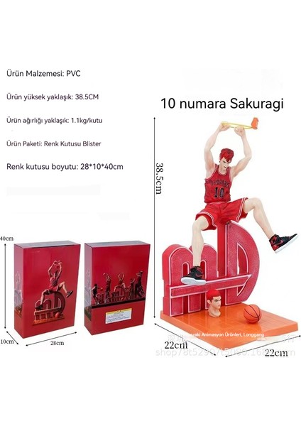 Slam Dunk Sakuragi Hanamichi Figürü Yüksekliği 385 mm (Yurt Dışından)