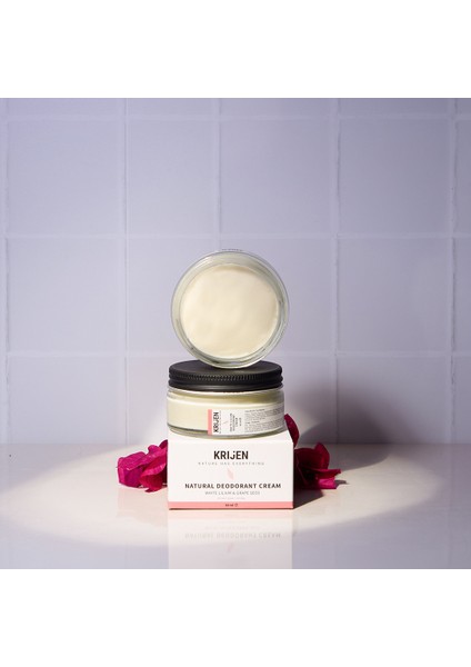 Doğal Deodorant - Beyaz Zambak & Üzüm Çekirdeği Krem Deodorant 50 Ml-Bitkisel modelleri