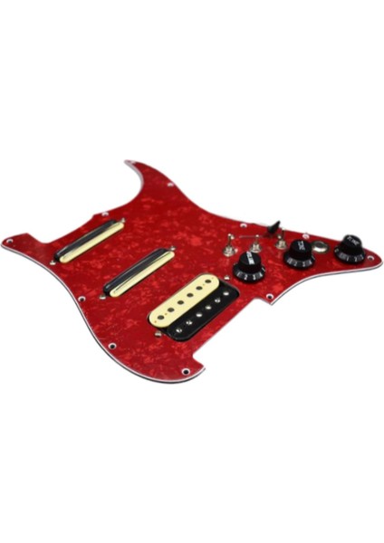 Yüklenmiş Önceden Kablolanmış Pickguard Ssh Manyetikleri Yedek Parçaları Tek Bobin Humbucker Kırmızı (Yurt Dışından) fiyatları