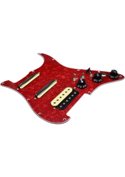 Yüklenmiş Önceden Kablolanmış Pickguard Ssh Manyetikleri Yedek Parçaları Tek Bobin Humbucker Kırmızı (Yurt Dışından) modelleri