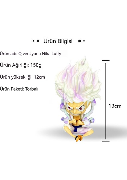 One Piece Beşinci Vites Güneş Tanrısı Formu Q Versiyonu Nika Luffy 120 mm Yüksekliğinde Uçuyor (Yurt Dışından)