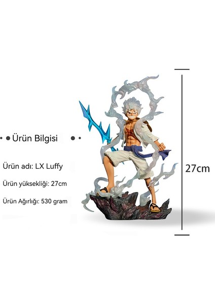 One Piece 5 Vites Nika Luffy 270MM Yüksekliğinde Uçuyor (Yurt Dışından)