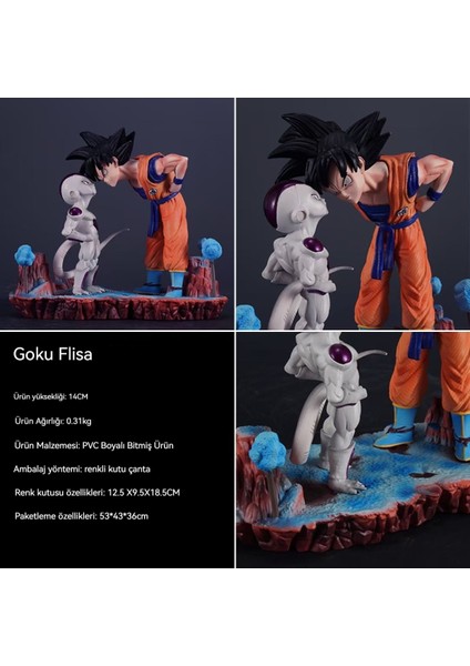 Dragon Ball Gk Goku Frieza Bakış Figürü Yüksekliği 140MM (Yurt Dışından)