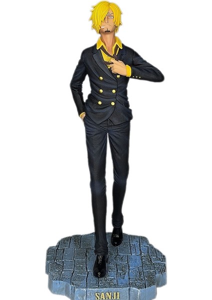 One Piece Gk Siyah Takım Elbise Sanji Yükseklik 350MM (Yurt Dışından)