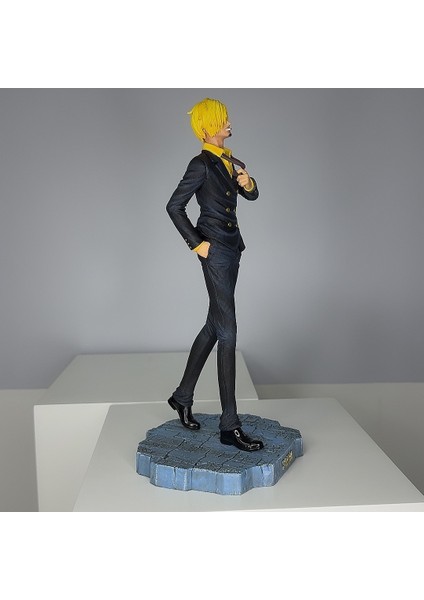 One Piece Gk Siyah Takım Elbise Sanji Yükseklik 350MM (Yurt Dışından)