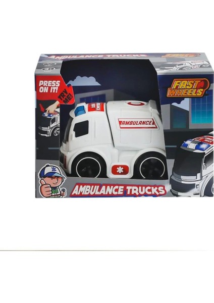 ER-247 Fast Wheels Ambulans Kamyonu -Erdem Oyuncak