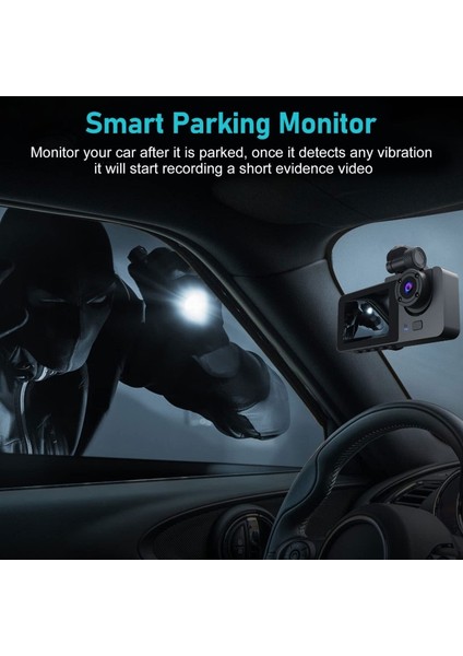 Idragon® Araç Kamerası Y15 Fhd 1080P Araç Için Ekranlı Ön Arka ve Araç Içi Kamera fırsatları