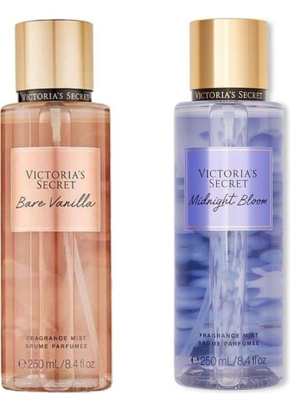 Victoria's Secret Victoria's Secret Bare Vanilla-Midnight Bloom Ikili Set Vücut Spreyi