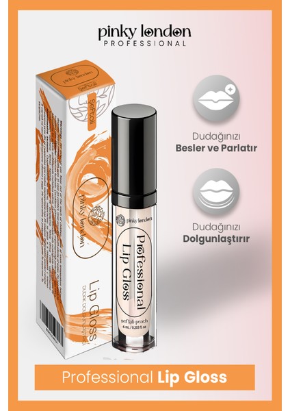 Şeftalili Dudak Dolgunlaştırıcı ve Parlatıcı Lip Gloss modelleri