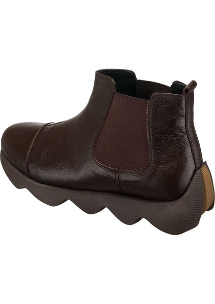 ST1284 Kahve Dana Derisi Rahat Geniş Kalıp Özel Seri Yeni Sezon Erkek Bot indirimleri