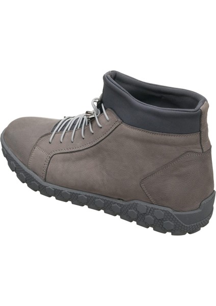 YMR444 Gri Dana Nubuk Derisi Rahat Geniş Kalıp. Şık Tasarım Yeni Sezon Son Moda Büyük Numara Erkek Bot fırsatları