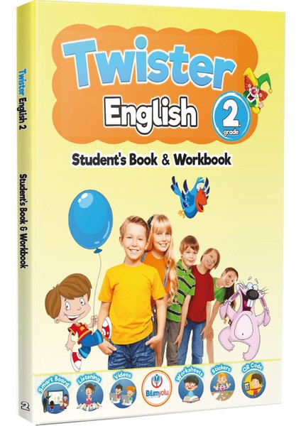 2. Sınıf Twister English Student's Book & Workbook Ibrahim Sargın Bilimyolu Yayınları