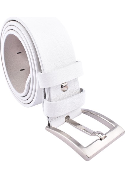 Fsm-27 Deri 4,5 cm KEMER/BEYAZ/130 - 52