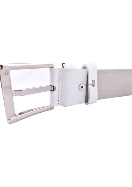 Fsm-27 Deri 4,5 cm KEMER/BEYAZ/130 - 52