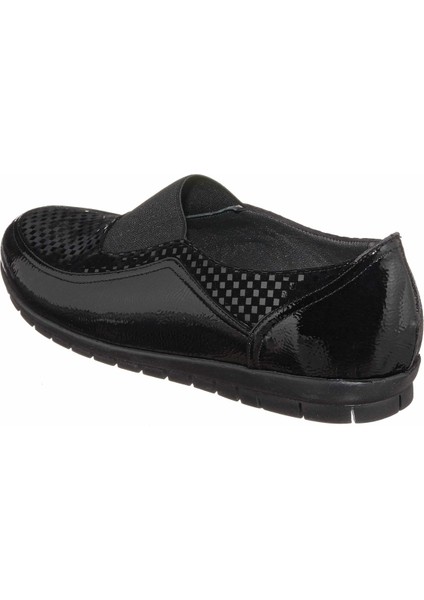 DRL7019 Siyah 4 Mevsim Gündelik Rahat Geniş Kalıp Büyük Numara Kadın Ayakkabısı modelleri