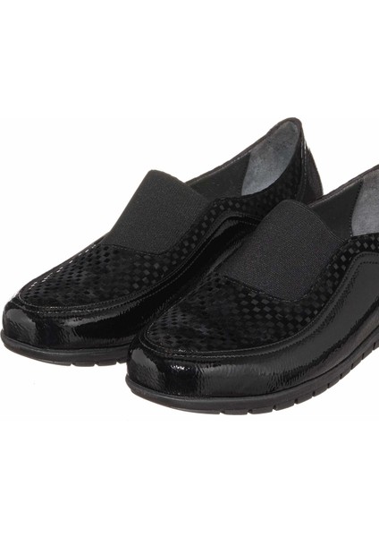 DRL7019 Siyah 4 Mevsim Gündelik Rahat Geniş Kalıp Büyük Numara Kadın Ayakkabısı indirimleri