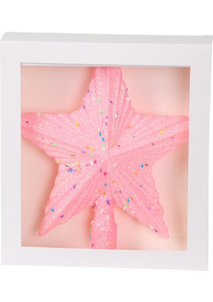 Happy Sugar Pembe Yıldız Ağaç Başlığı 20 cm