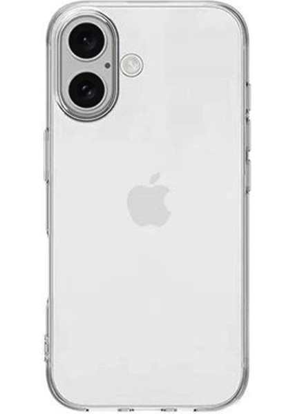 Apple iPhone 16 Plus Ile Uyumlu Kılıf Lüx Şeffaf Silikon