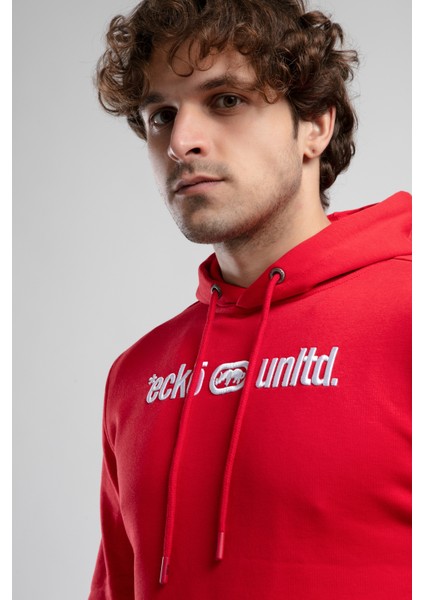 Yorker Kırmızı Sweatshirt Nakışlı Loose Fit Erkek Sweatshirt fiyatları