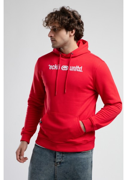 Yorker Kırmızı Sweatshirt Nakışlı Loose Fit Erkek Sweatshirt indirimleri