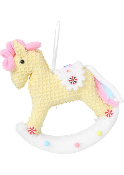 Happy Sugar Sarı Sallanan Unicorn Süs 15,5cm