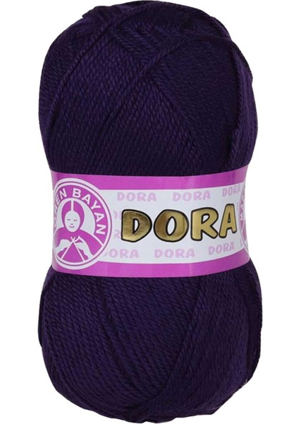1 Adet Dora El Örgü ipi Yünü 100 gr 060 Koyu Mor