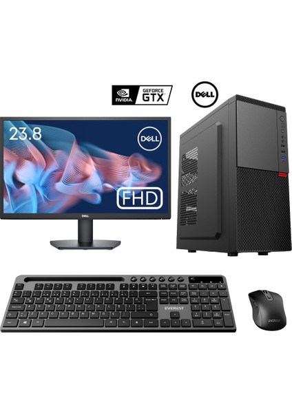 TX5892 I5 12400F 32GB Ddr4 Ram 1tb SSD 4gb GTX750TI 23.8 Dell Mon. Kurumsal Ofis Bilgisayarı