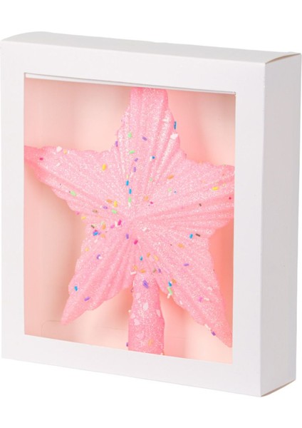 Happy Sugar Pembe Yıldız Ağaç Başlığı 20 cm fiyatları