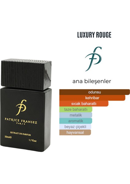 Luxury Rouge 50 ml Unisex Parfüm