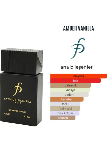 Amber Vanilla 50 ml Unisex Parfüm