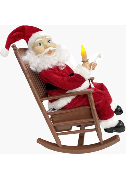 Sallanan Noel Baba Dekor 34 cm