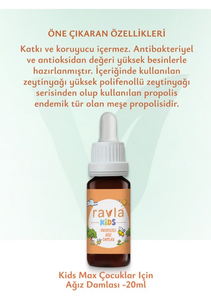 Kids Max Çocuklar İçin Ağız Damlası (Alkolsüz) - 20 ml