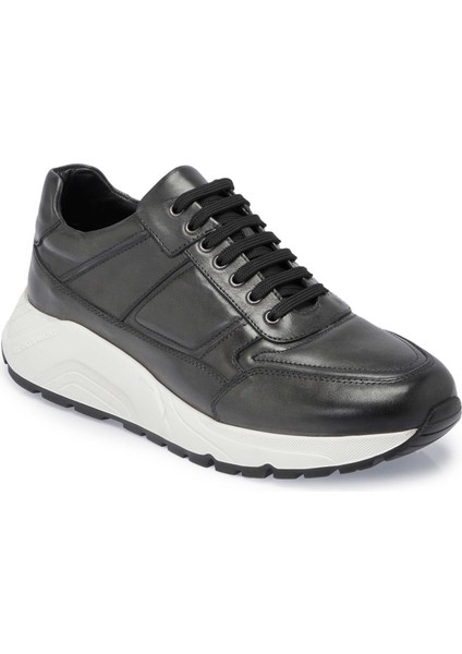 Gri Hakiki Deri Erkek Sneaker - E24S1AY56974-D2S