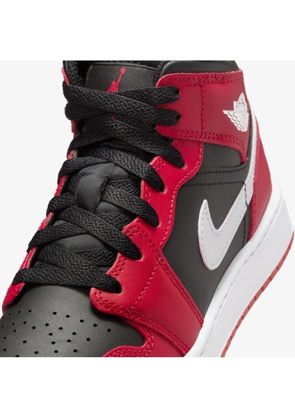 Air Jordan 1 Mid 'gym Red Black White' (Gs) DQ8423-061