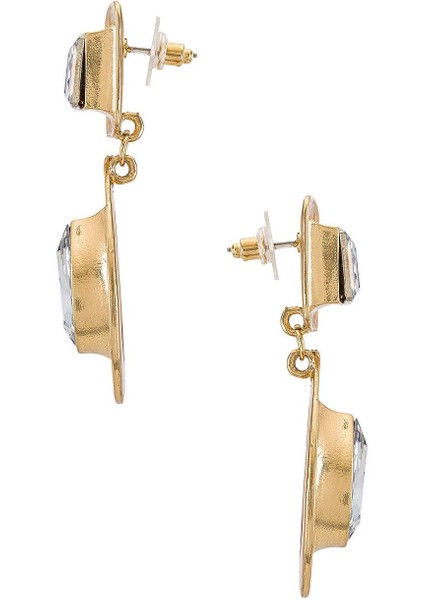 Işık Damlası Büyük Taşlı Sallantılı Küpe indirimleri