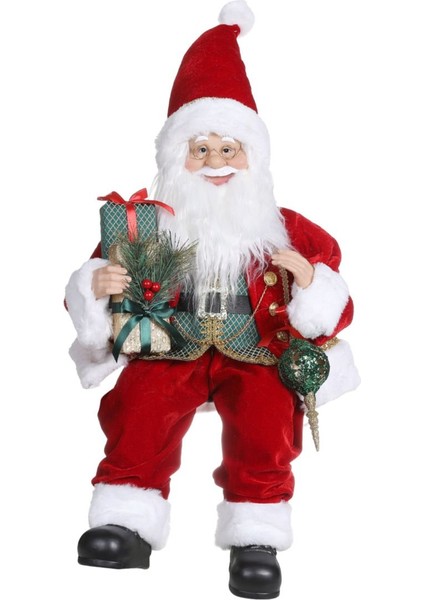 Kırmızı Oturan Noel Baba 45 cm fiyatları
