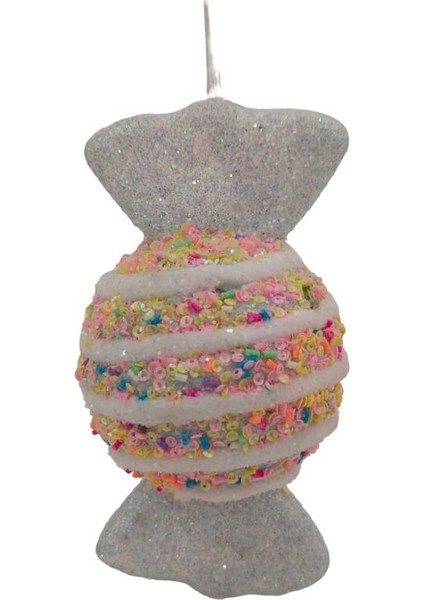 Happy Sugar Mavi Şeker Askılı Süs 13.5 cm
