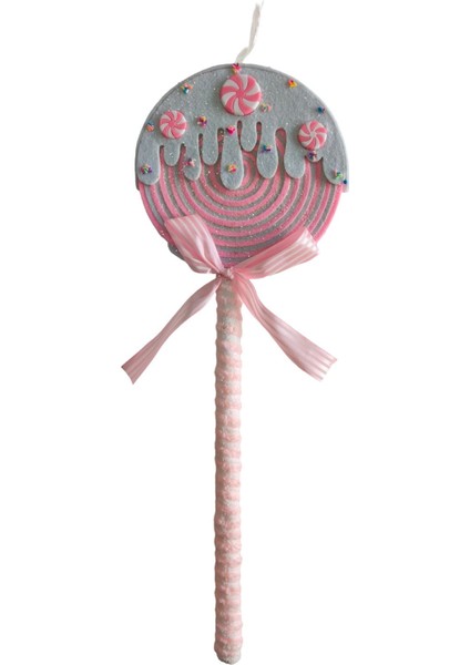 Happy Sugar Pembe Lolipop Süs 18 x 50 cm
