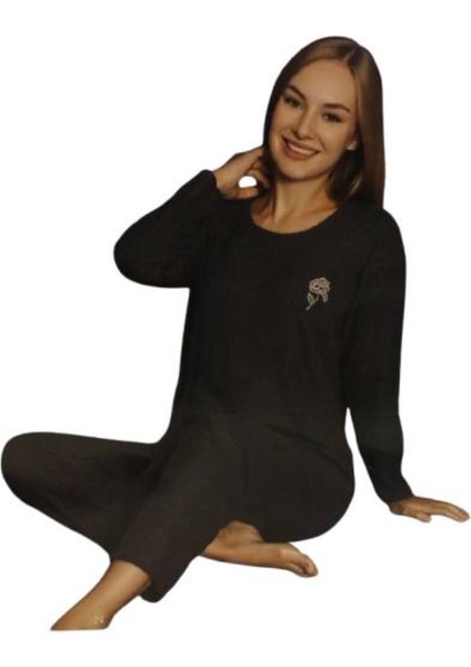 Kadın Kışlık Fitilli Pijama Takım 4068