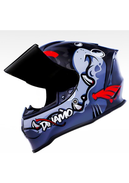 Dinamo Fishuga Siyah-Kırmızı-Gri Kask Siyah Vizör modelleri