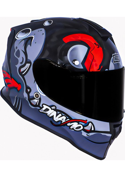 Dinamo Fishuga Siyah-Kırmızı-Gri Kask Siyah Vizör fırsatları