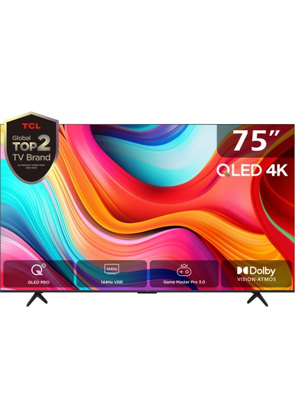 75T8BG 75" 190 Ekran Dahili Uydu Alıcılı 4K Ultra HD Smart QLED TV