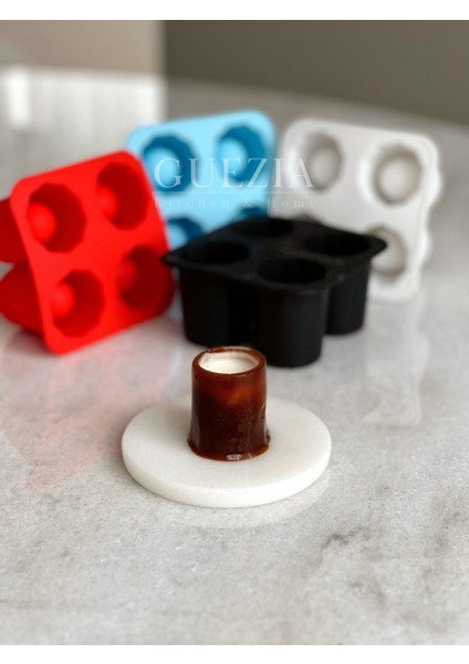 4 Lü Shot Bardak Şekilli Buz Kalıbı | 1 Adet