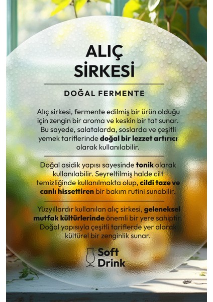 Doğal Fermantasyon Alıç Sirkesi 250 ml fırsatları