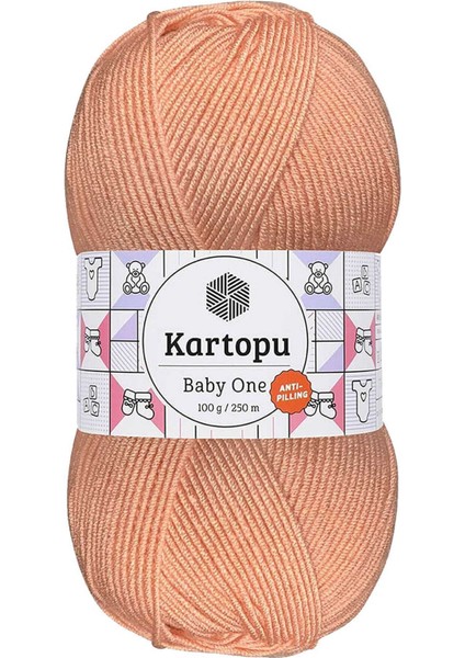 1 Adet Baby One Tüylenmeyen El Örgü ipi Yünü Yavruağzı K253
