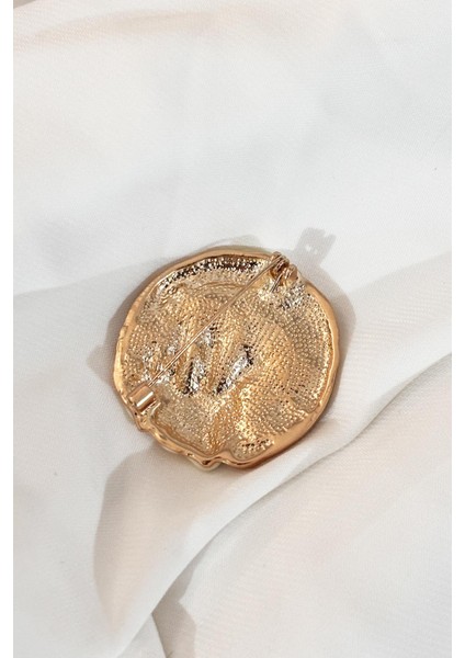 Ay ve Güneş Tılsımı Gold ve Lacivert Renkli Yaka Iğnesi Broş indirimleri
