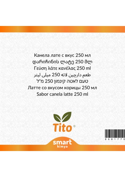 Tarçınlı Latte Aroması 250 ml fiyatları