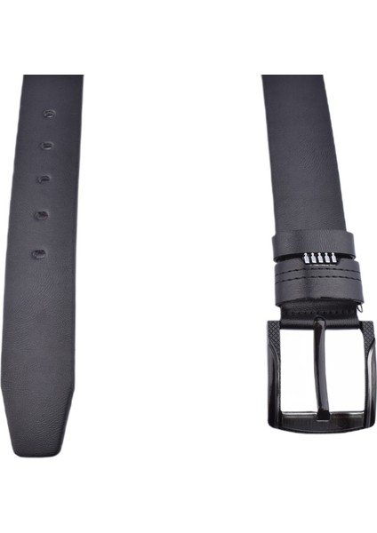 -32 Suni Deri 4,5 cm KEMER/SİYAH/115 - 46