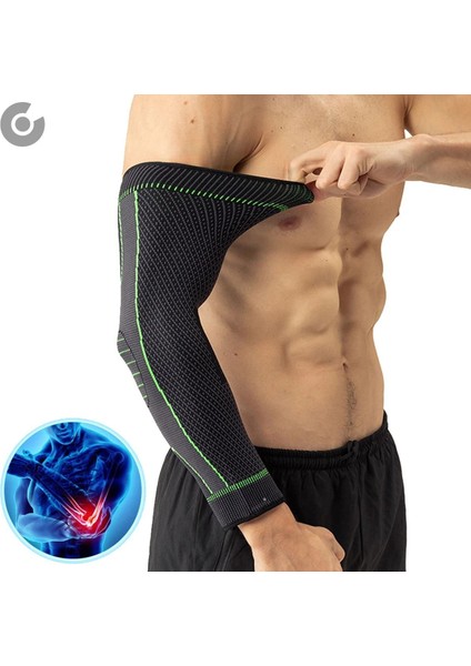 Fitness Tenis Voleybol Basketbol Spor Antreman Uzun Örme Dirseklik (1 Adet)